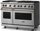 Viking® 5 Series 48" Stainless Steel Pro Style Gas (NG) Range with Brushed Brass Trim-2