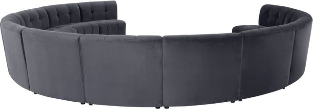 Meridian Furniture Limitless 12-Piece Grey Velvet Modular Sectional-3