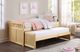 Mazin Furniture Bartly Natural Pine Twin/Twin Youth Captains Bed With Trundle-3