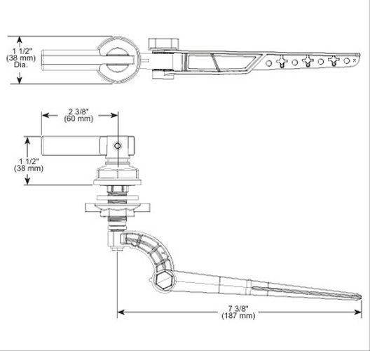 Brizo Levoir® Brilliance® Polished Nickel Universal Flush Lever-1