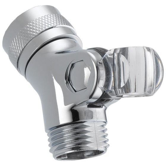 Delta Universal Showering Chrome Pin Mount Swivel Connector for Hand Shower-0