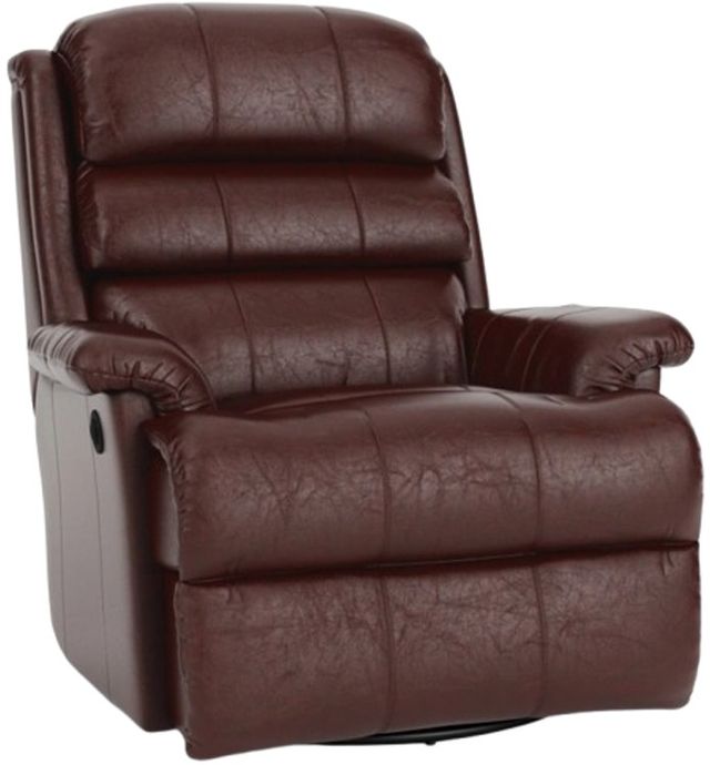 Flexsteel® Customizable Yukon Leather Manual Swivel Gliding Recliner-1