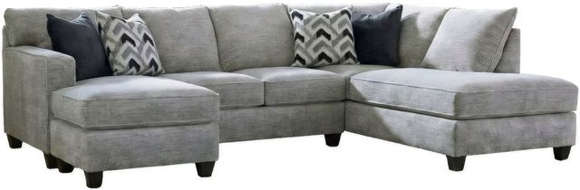 Peak Living 2-Piece Galactic Light Gray Sectional-0