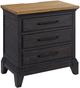 Elements International Montrose Brown/Espresso Nightstand-0