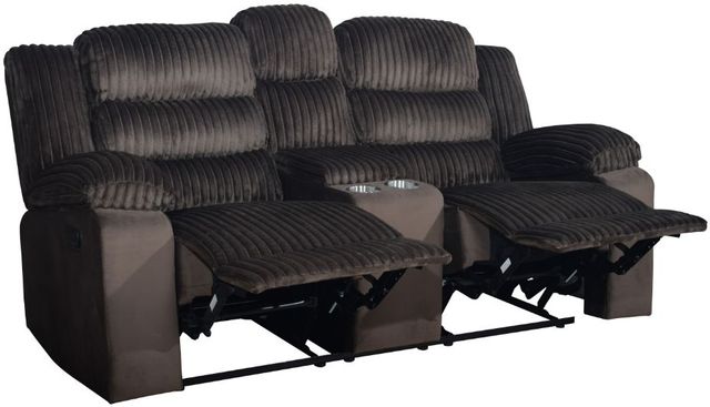 New Classic® Home Furnishings Willow Brown Dual Manual Reclining Loveseat-3