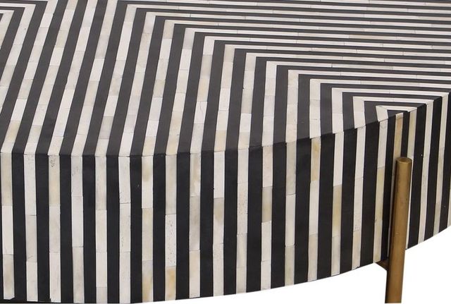 Moe's Home Collection Chameau Black/White Medium Coffee Table-1