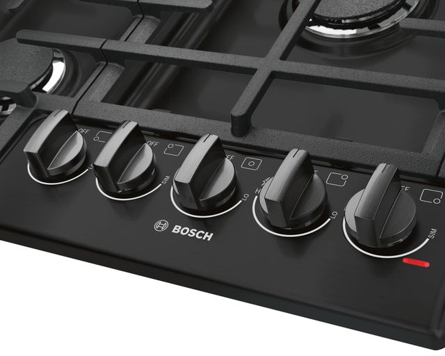 Bosch 800 Series 36" Black Gas Cooktop-1