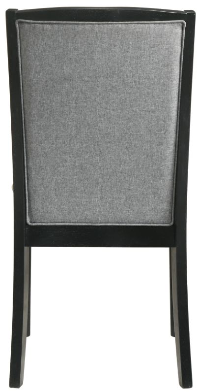 New Classic® Home Furnishings Skyline Gray/Onyx Dining Side Chair-4