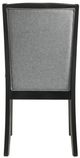 New Classic® Home Furnishings Skyline Gray/Onyx Dining Side Chair-4
