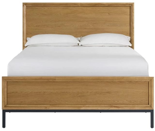 Intercon Newport Natural Oak Queen Panel Bed-2