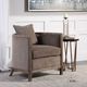Uttermost® Viaggio Gray Accent Chair-1