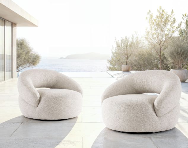 Bernhardt Customizable Cascais Bernhardt Exteriors Fabric Outdoor Swivel Chair-1