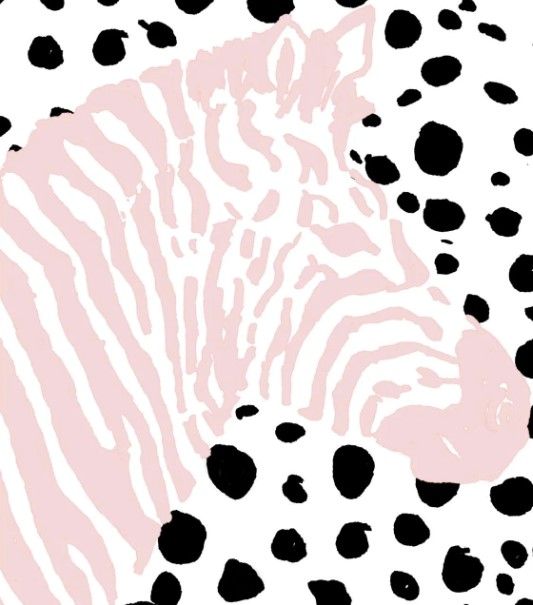 Classy Art Pink Zebra on Dots by Patricia Pinto Wall Art-1