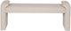 Linon Lollie Cream Corduroy Bench-2