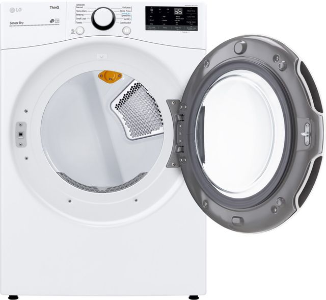 LG 7.4 Cu. Ft. White Front Load Gas Dryer-1