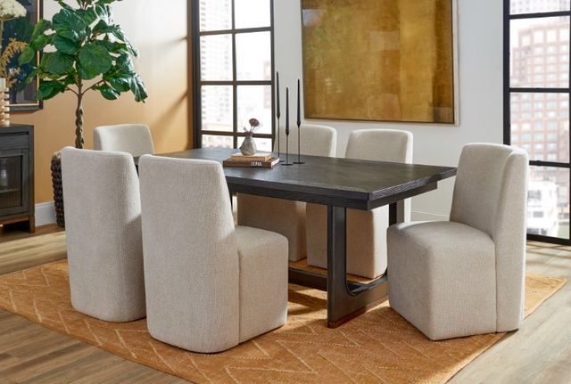 Flexsteel® Waterfall 2-Piece Ebony Upholstered Dining Chair Set-8