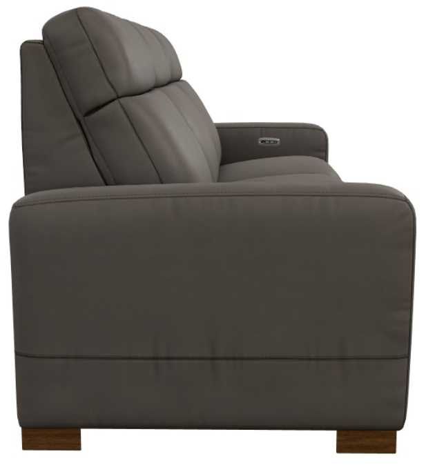 La-Z-Boy® Acadia Shitake Leather Power Reclining Sofa with Headrest-3