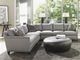 Lexington Home Customizable Claudia Round Leather Ottoman-1
