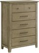 Coaster® Hazlewood 5-Piece Vineyard Oak King Panel Bedroom Set-5
