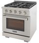 Kucht Professional KFX Series 30" Stainless Steel Pro Style Natural Gas Range with True Simmer Burners-3