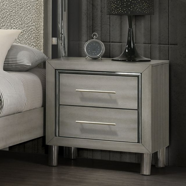 New Classic® Home Furnishings Lennox Gray Nightstand-1