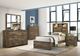 Elements International Bailey 4-Piece Warm Walnut Youth Full Panel Bedroom Set-1