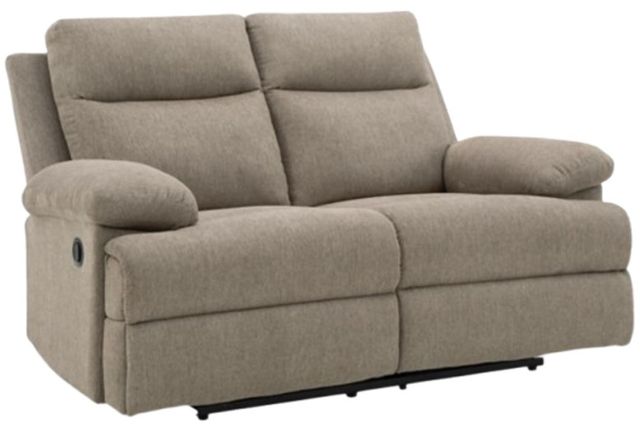 Signature Design by Ashley® Side-Swipe Mocha Manual Reclining Loveseat-0
