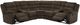 Coaster® Atkinson Chocolate Upholstered Reclining Sectional Sofa-1