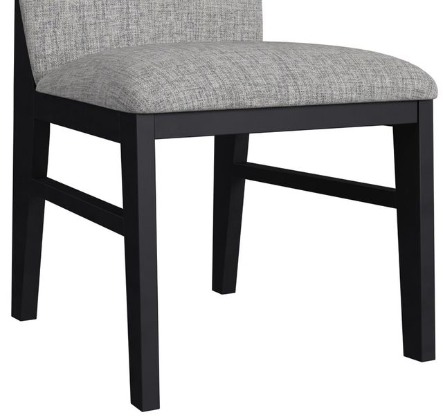 Elements International Marlene Black/Gray Dining Side Chair-3