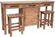 TEI 3-Piece Natural Washed Sofa Table Set-0