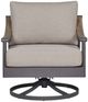 Signature Design by Ashley® Ocean Beach Gray Aluminum/Fabric Outdoor Swivel Lounge Chair-2