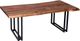 Porter International Designs Manzanita Harvest Coffee Table with Black W Base-0