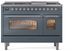 Ilve® Nostalgie II Series 48" Blue Grey Pro Style Dual Fuel Range-1