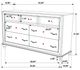 Coaster® Barzini 5-Piece White King Bedroom Set-4