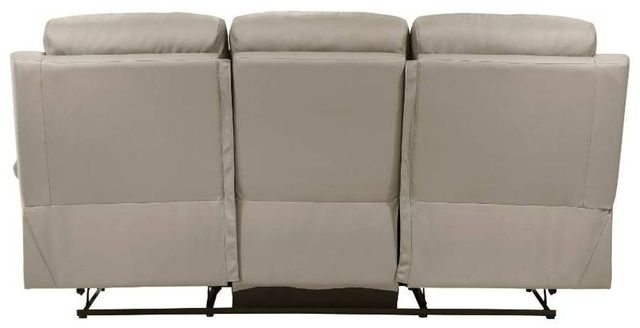 Homelegance® Hancock Latte Leather Double Manual Reclining Sofa-3