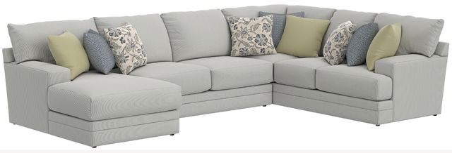 Jackson Furniture Stockbridge 3-Piece Slate Left-Arm Facing Sectional and Chaise-0