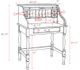 TEI Burnished Walnut 32" Mini Roll Top Desk-3