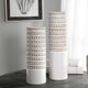 Uttermost® Angelou 2-Piece White Glaze Vase Set-1