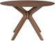 Liberty Furniture Space Savers Satin Walnut Round Pedestal Table-2