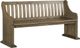 Elements International Stone Grey Pew Bench-0