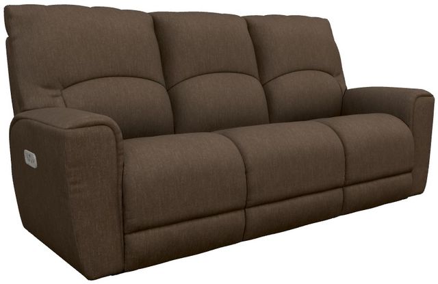 La-Z-Boy® Cassian Teak Power Reclining Sofa with Headrest and Lumbar-0