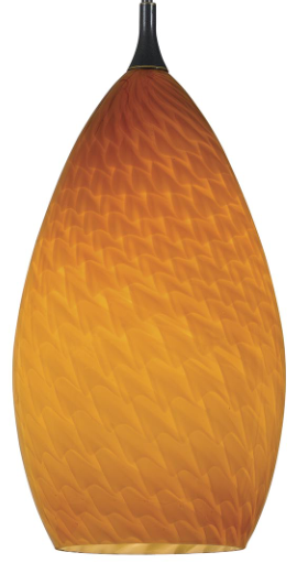 Cal® Lighting & Accessories Uni Pack Brushed Steel/Light Amber Scale Pendant-1