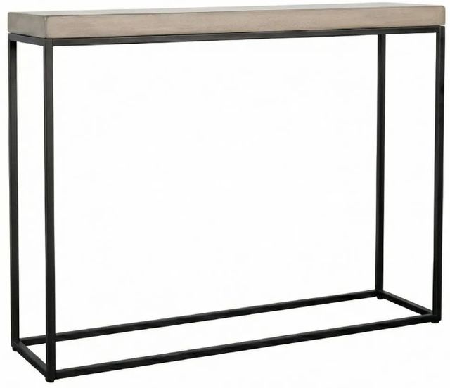 Sunny Designs™ Jax Brown Medium Console Table with Black Base-0