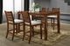 New Classic® Home Furnishings Pascal 5-Piece Walnut Counter Dining Set-1