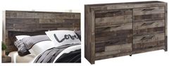 Benchcraft® Derekson 2-Piece Multi Gray Queen/Full Panel Storage Bed Bedroom Set