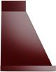 Ilve® Nostalgie II Noblesse 30" Burgundy Wall Mounted Range Hood with Chrome Trim-2
