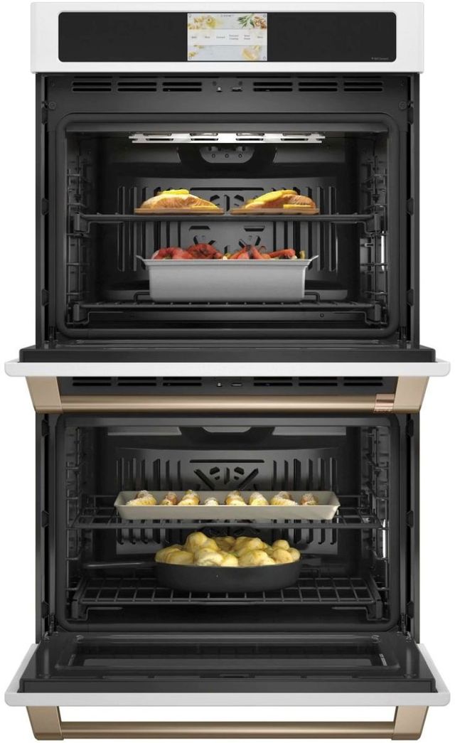Café™ Professional Series 30" Matte White Double Electric Wall Oven-2