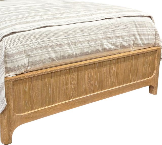 Parker House® Escape Glazed Natural Oak Queen Upholstered Panel Bed-3