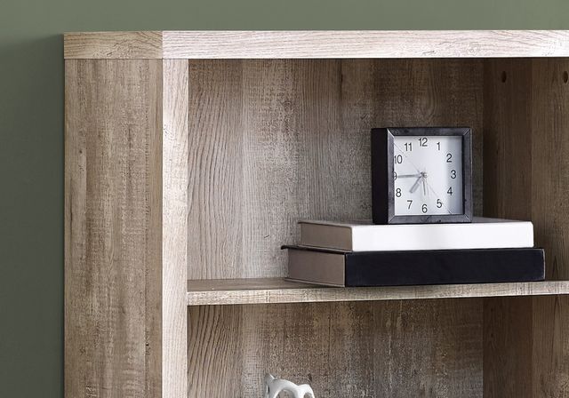 Monarch Specialties Inc. 48" Taupe Reclaimed Wood Look Bookcase-3