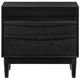 Armen Living Artemio Black 2-Drawer Nightstand with Shelf-0